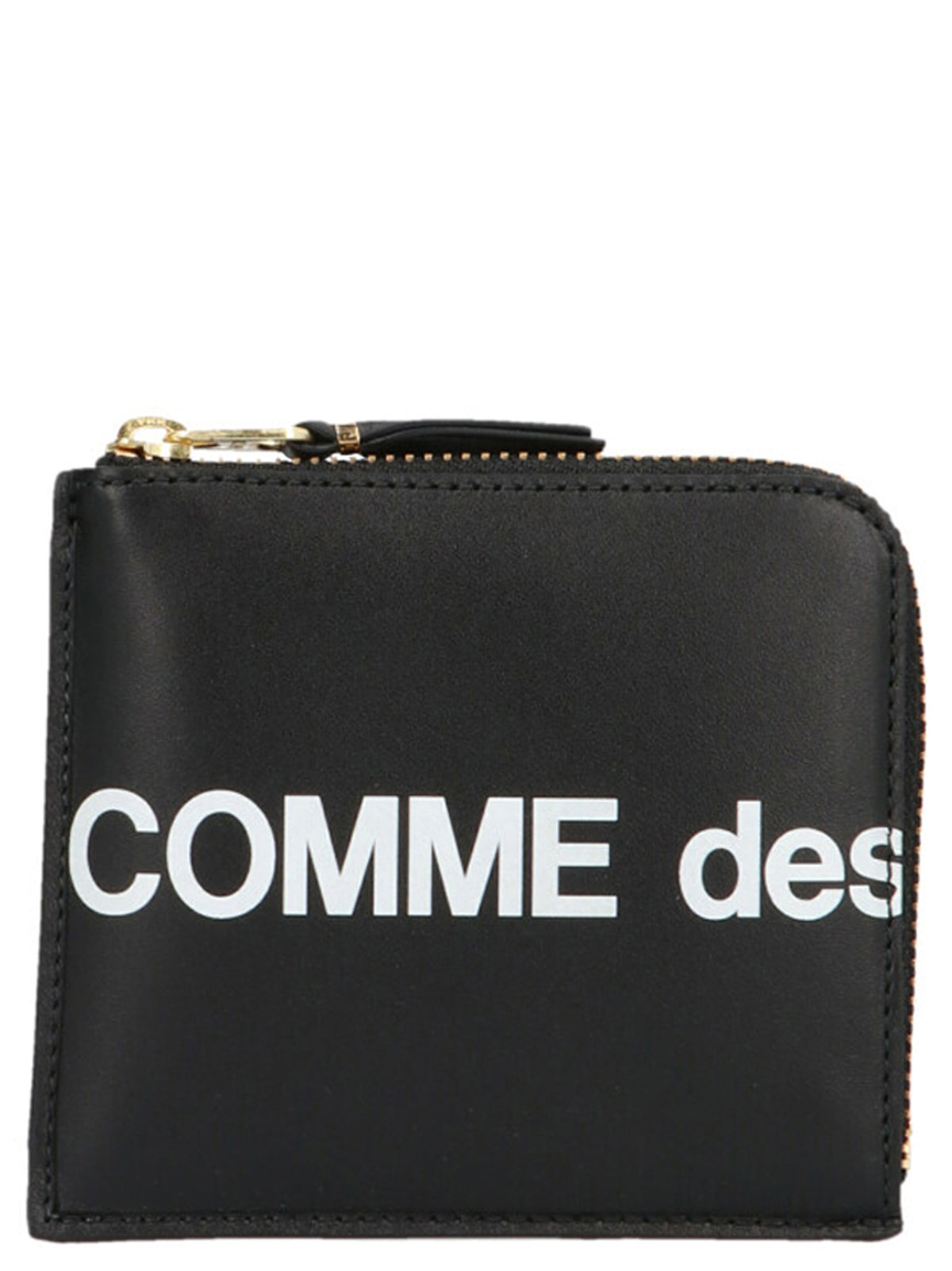Comme Des Garçons Schwarzer Kartenhalter aus Rindsleder