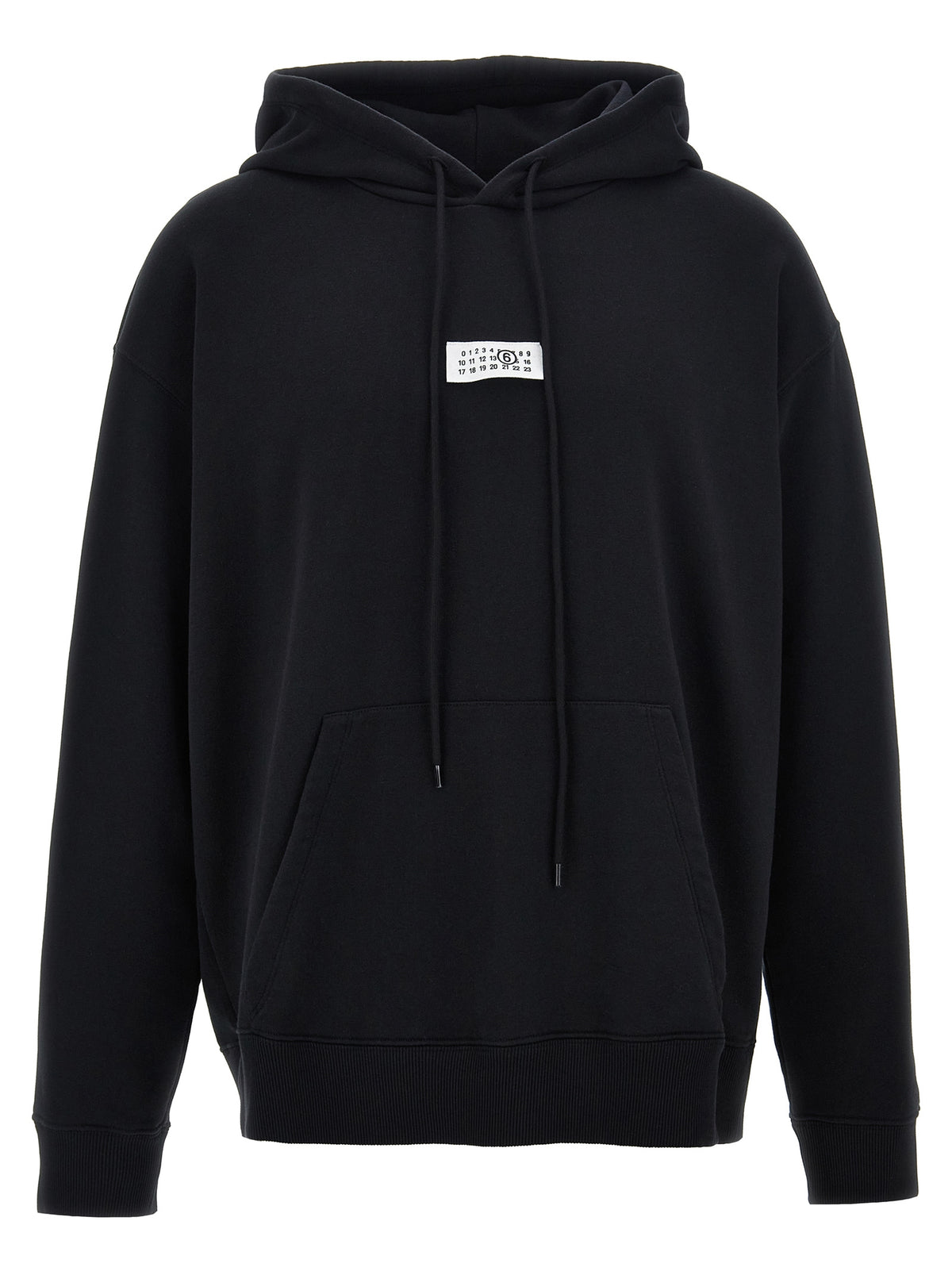 MM6 Maison Margiela Schwarzer Baumwoll-Sweatshirt