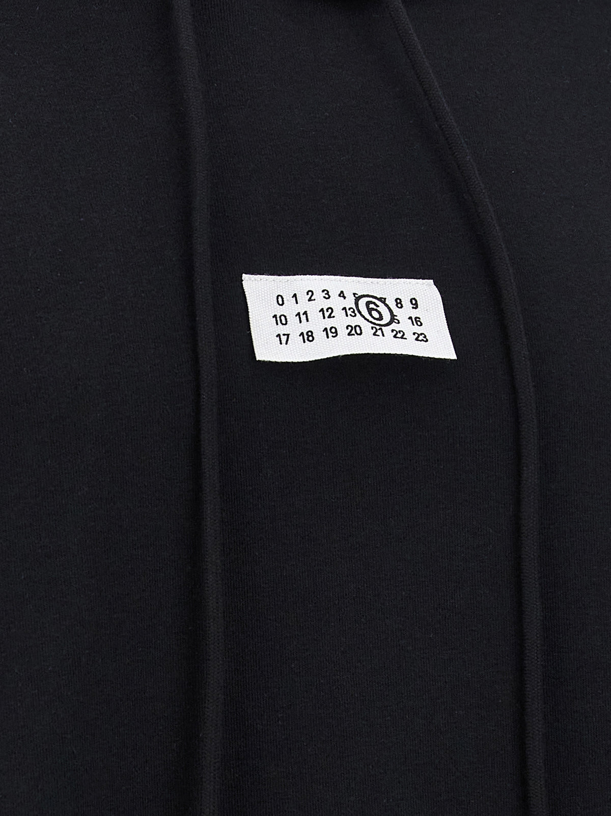 MM6 Maison Margiela Schwarzer Baumwoll-Sweatshirt