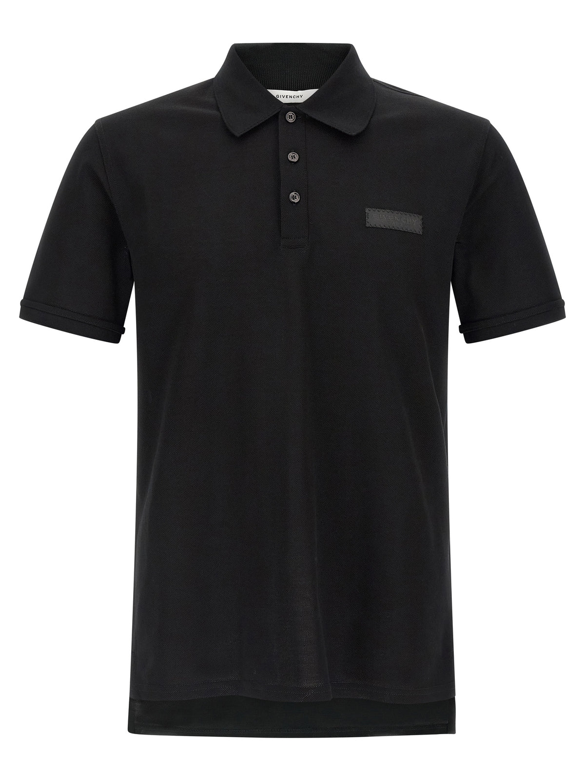 Givenchy Schwarzes Baumwoll-Poloshirt