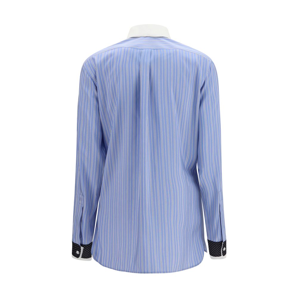 Tom Ford Blaues Seidenhemd