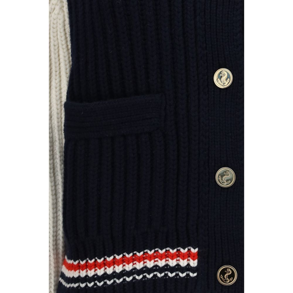 Thom Browne Blauer Kaschmir-Cardigan