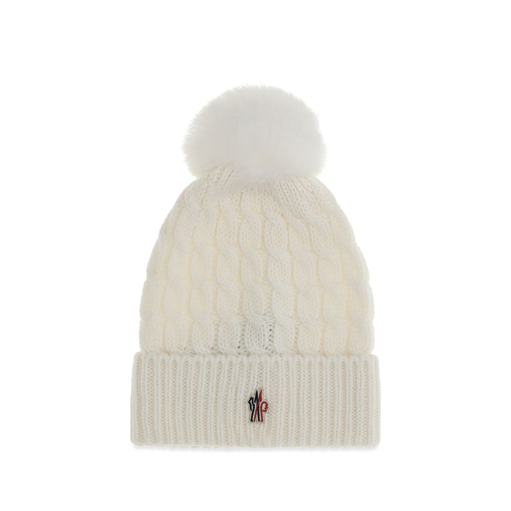 Moncler Grenoble Weiße Wollmütze Oves Aries