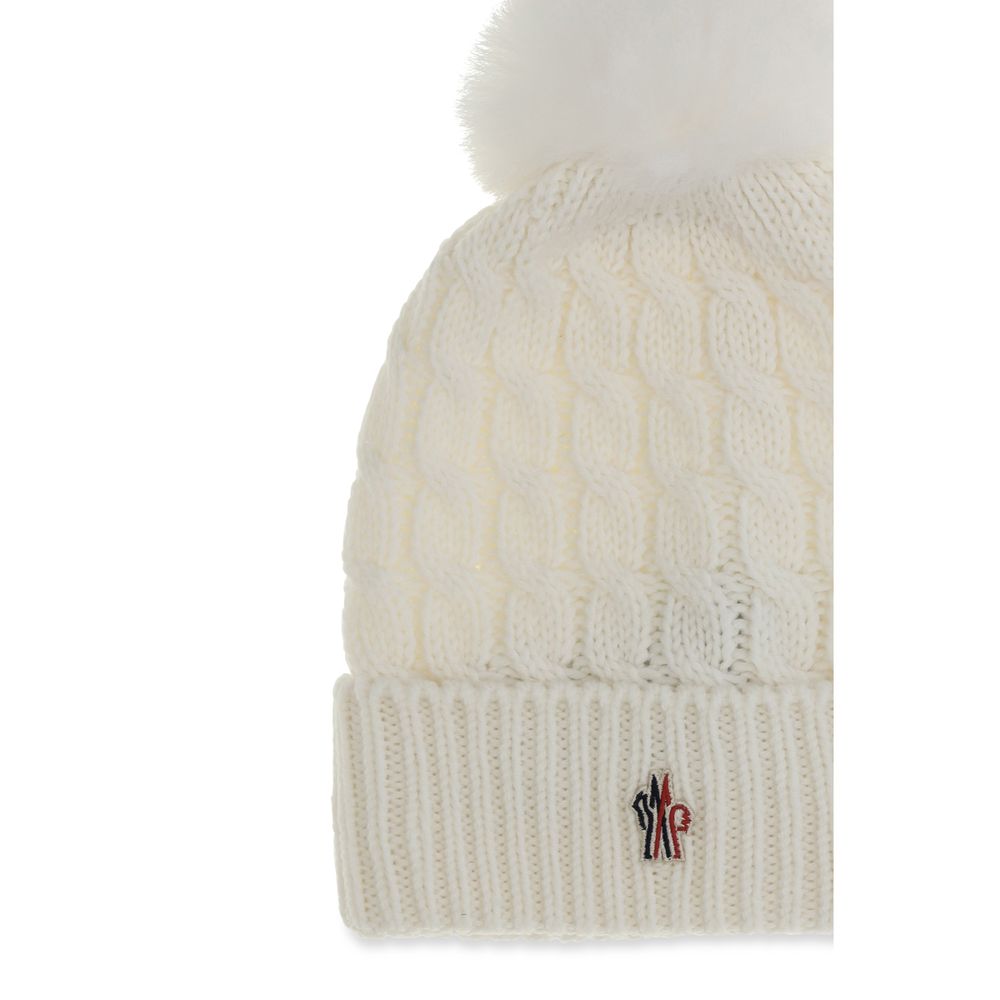 Moncler Grenoble Weiße Wollmütze Oves Aries