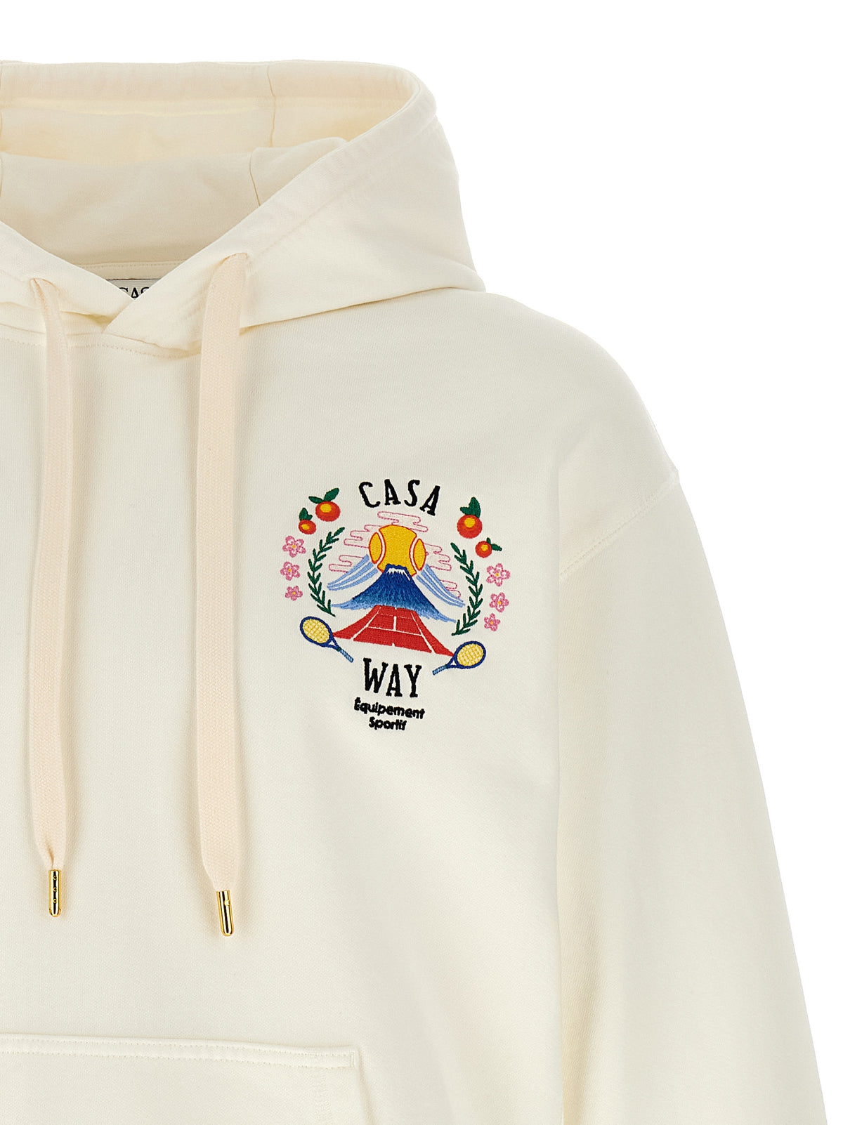 Casablanca Weißes Baumwoll-Sweatshirt