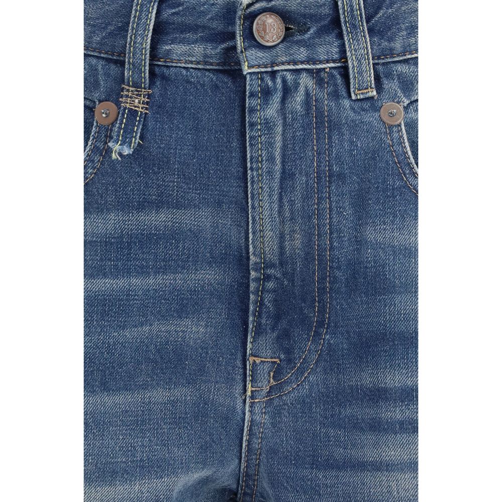 R13 Blaue Baumwoll-Boyfriend-Jeans