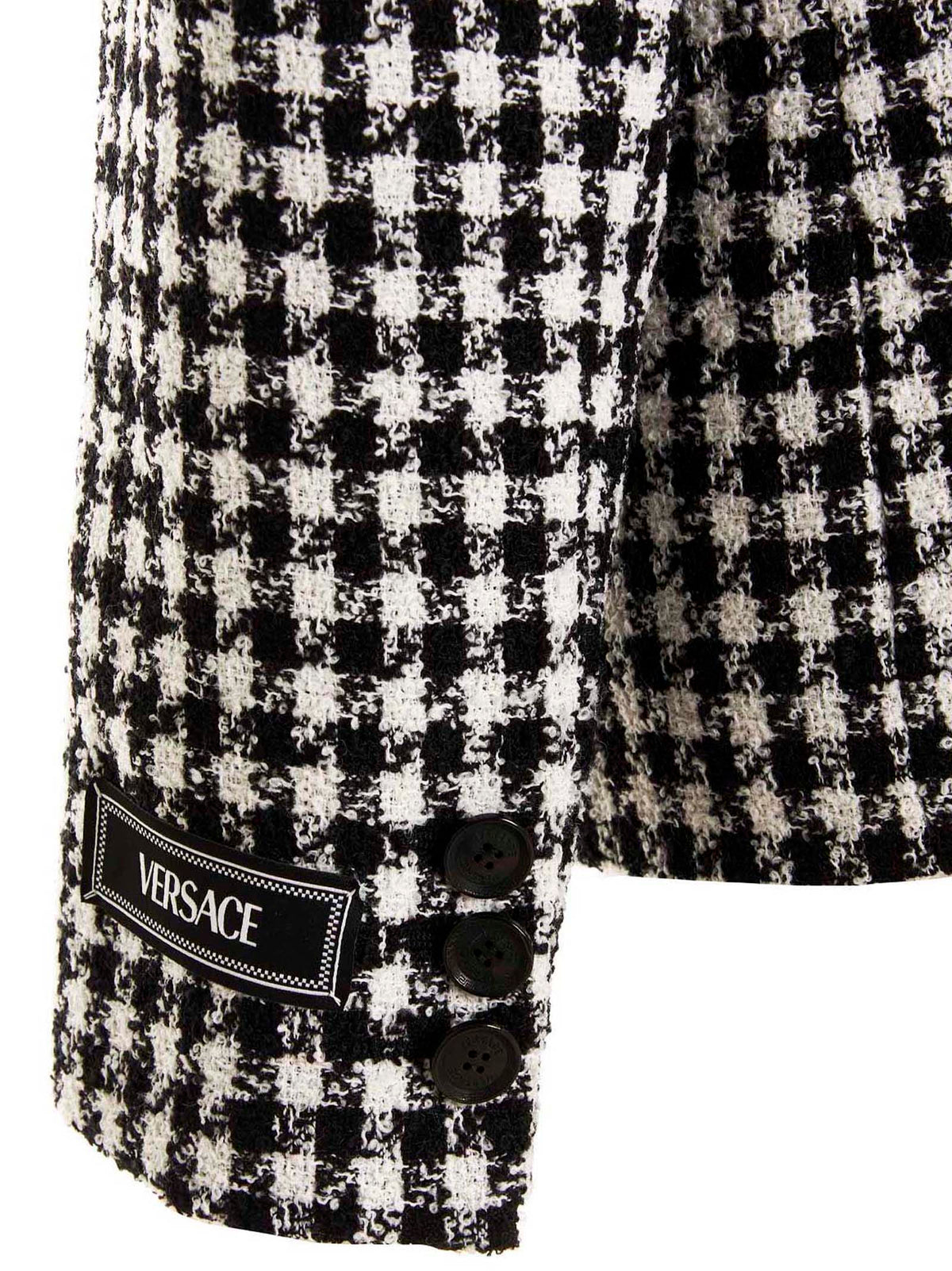 Versace Zweifarbiger Blazer aus reiner Schurwolle