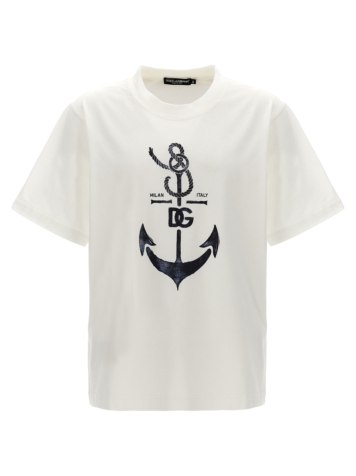 Dolce & Gabbana Weißes Baumwoll-T-Shirt