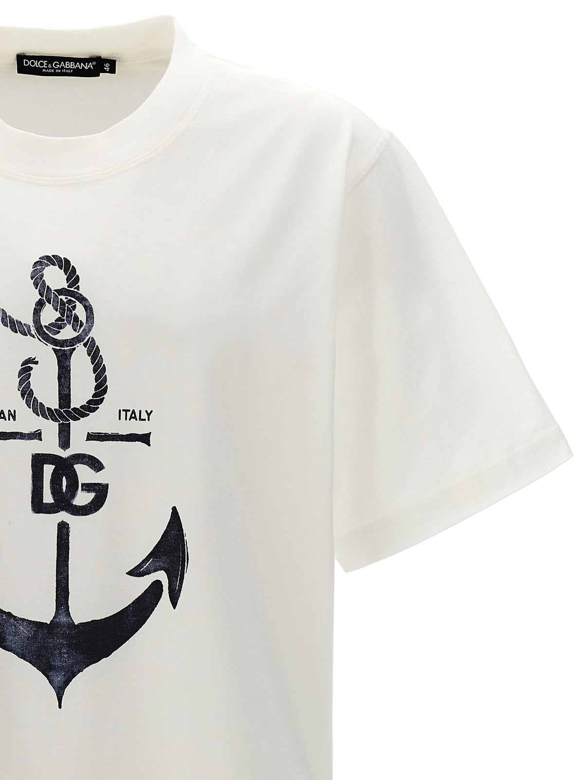 Dolce & Gabbana Weißes Baumwoll-T-Shirt