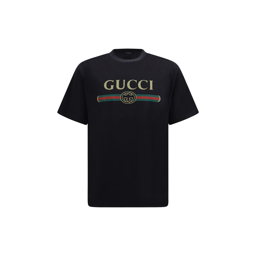 Gucci Schwarzes Baumwoll-T-Shirt