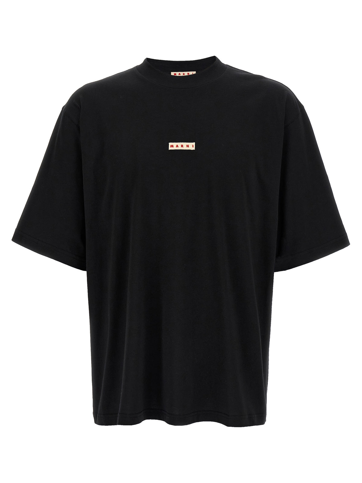 Marni Schwarzes Baumwoll-T-Shirt