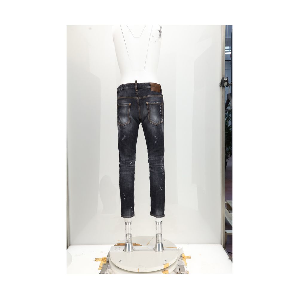 Dsquared² Schwarze Skinny Jeans aus Baumwolle