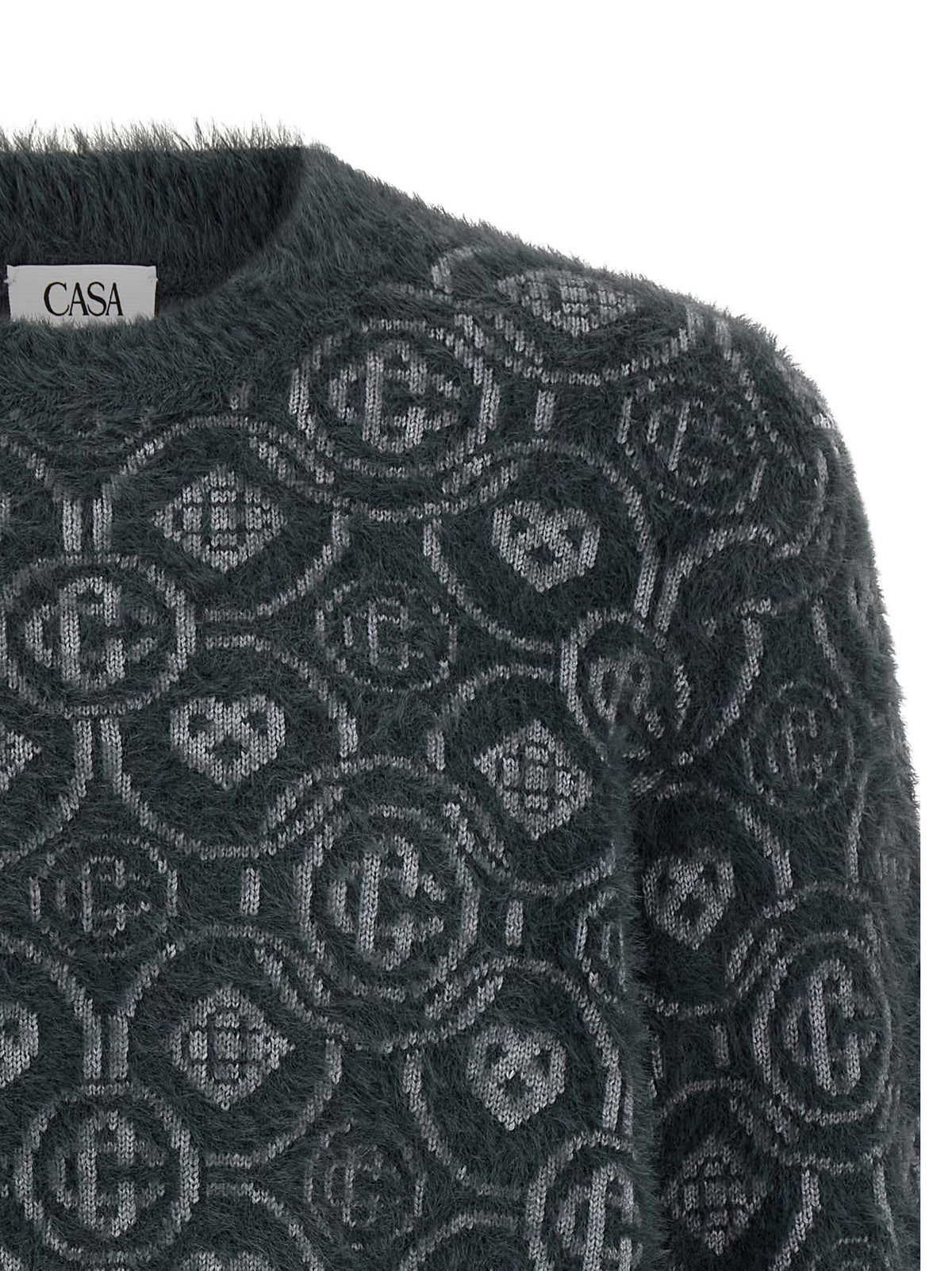 Casablanca Grauer Wollcardigan