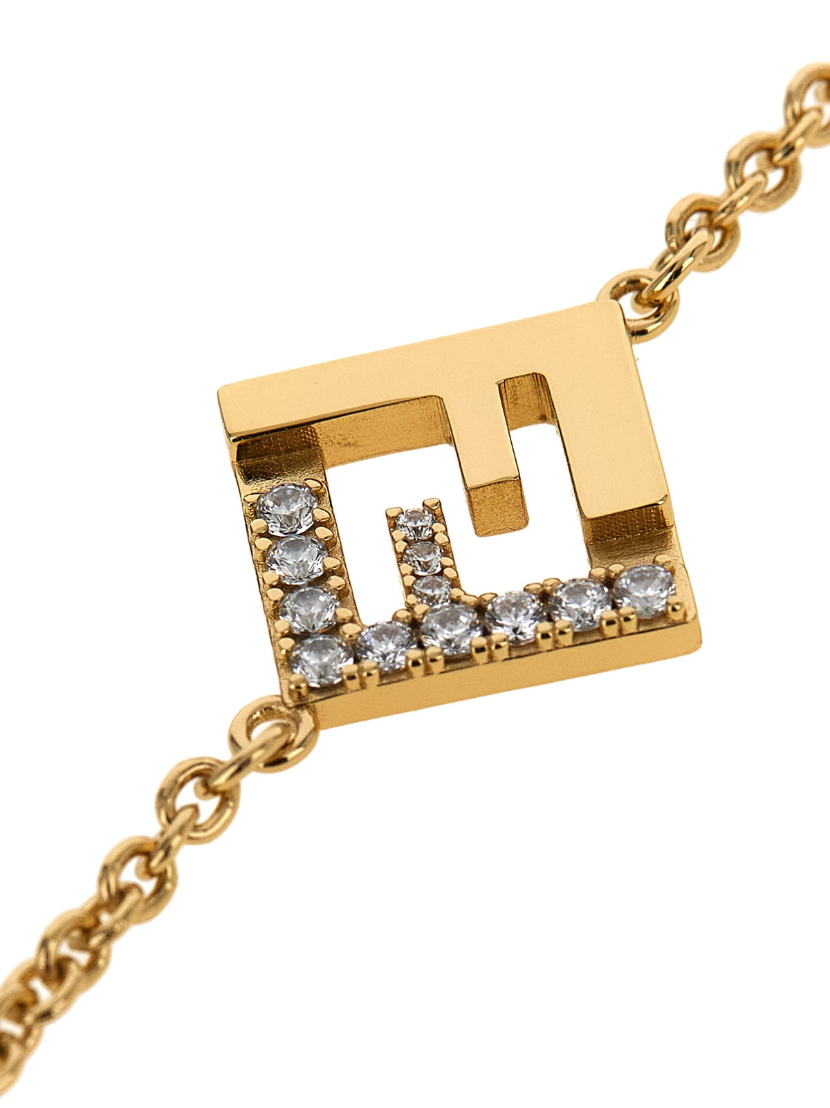 Fendi Sonnenbrille aus Messing in Gold