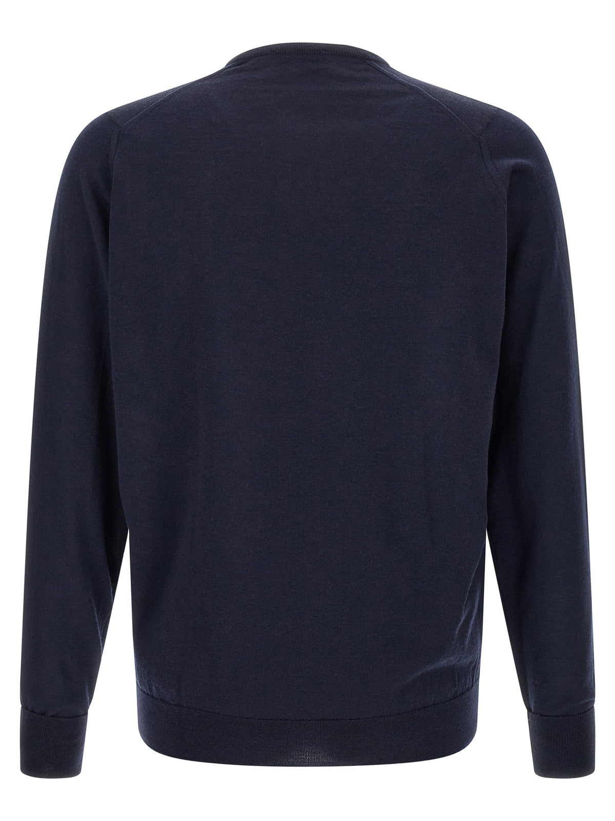 JOHN SMEDLEY Blauer Cardigan aus Merinowolle