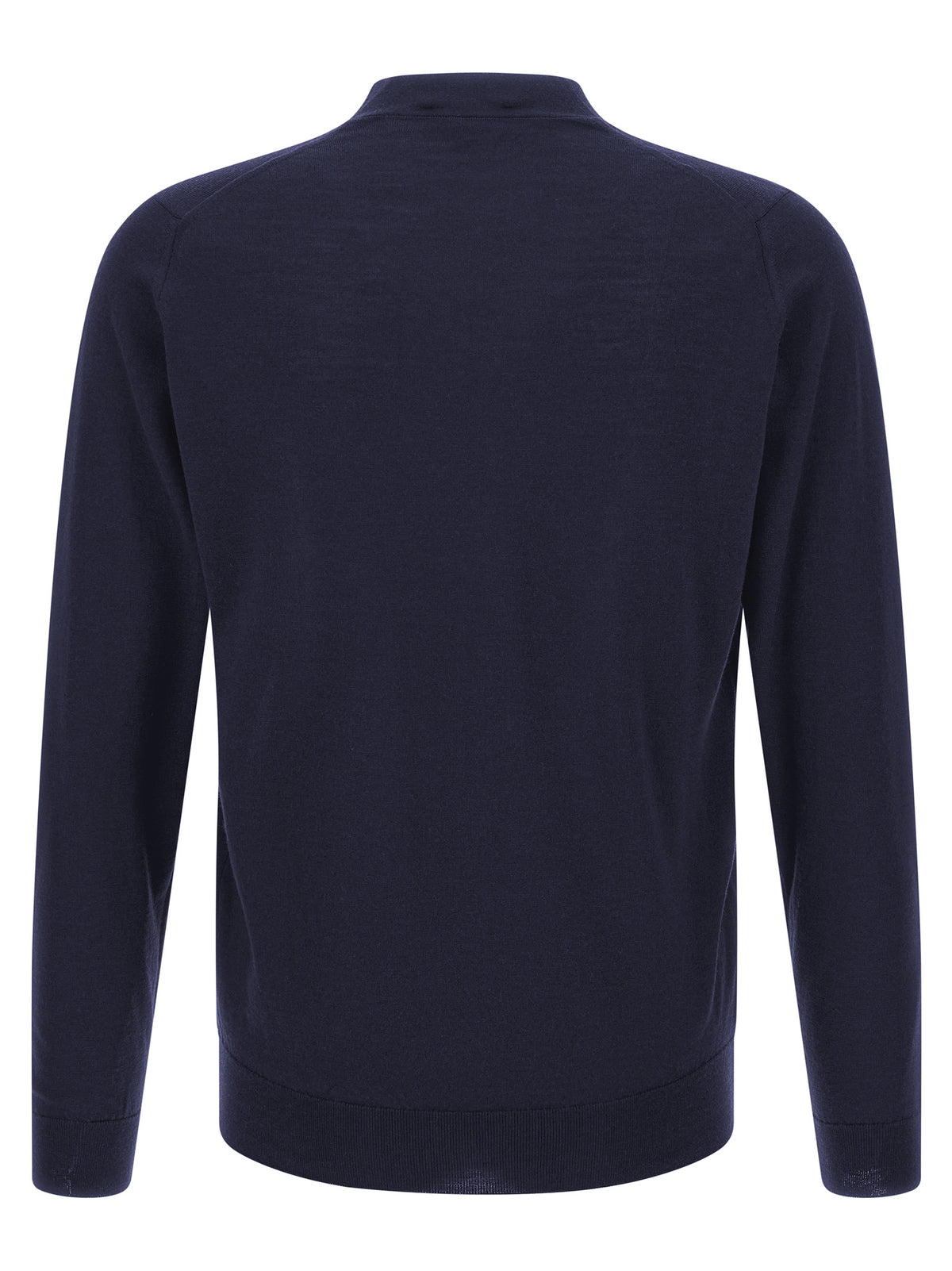 JOHN SMEDLEY Blauer Cardigan aus Merinowolle