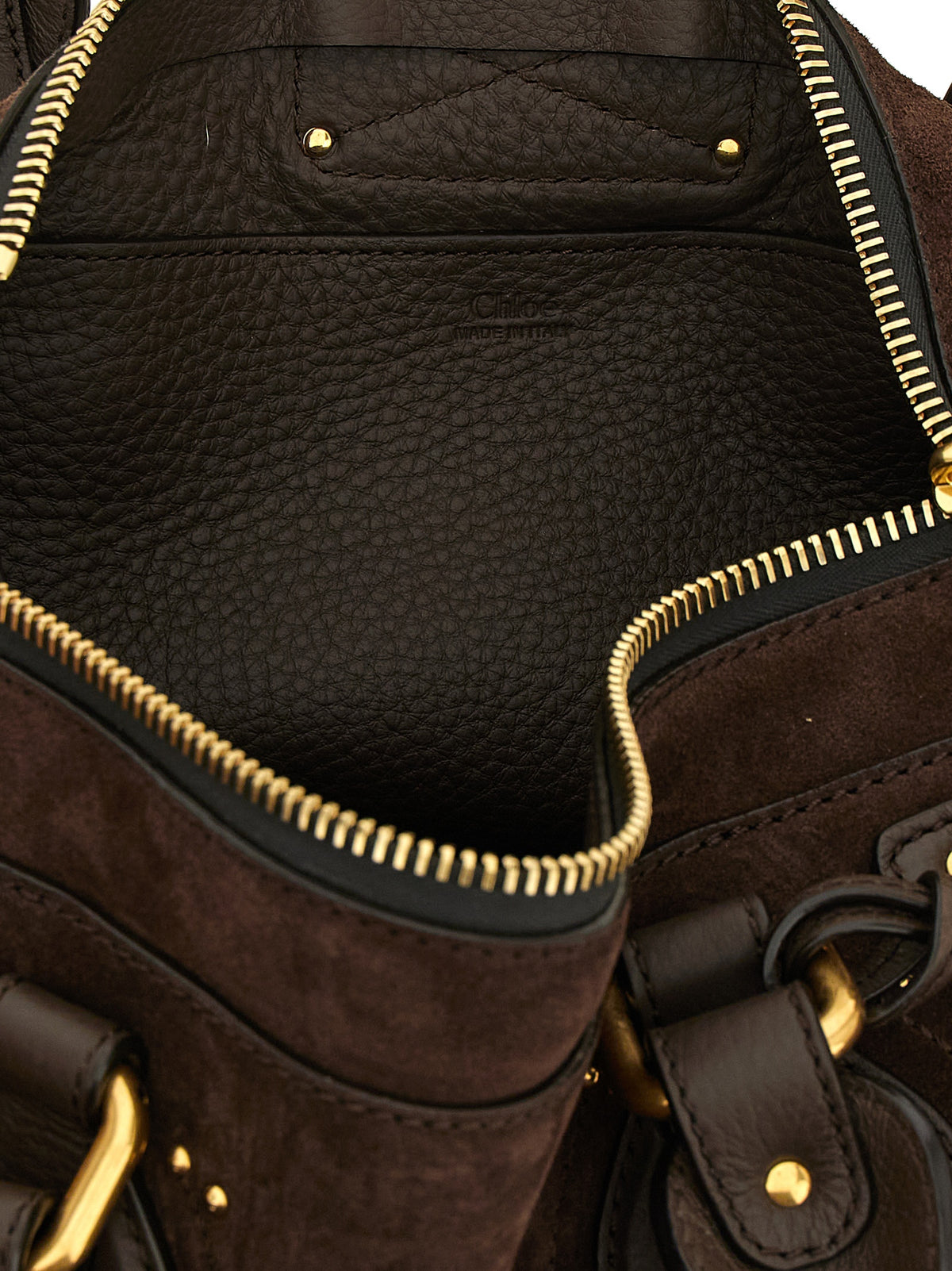 Chloé Braunes Kalbsleder Damen Crossbody Tasche