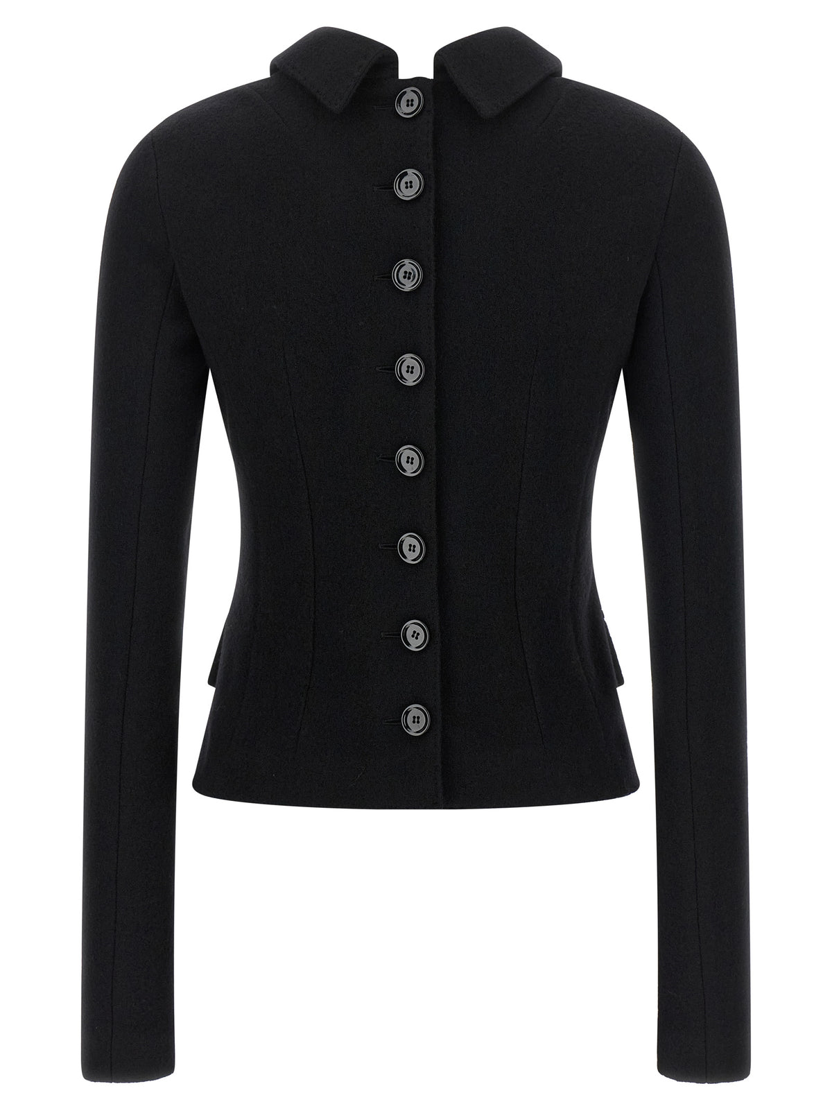 Dolce & Gabbana Schwarzer Blazer aus reiner Schurwolle
