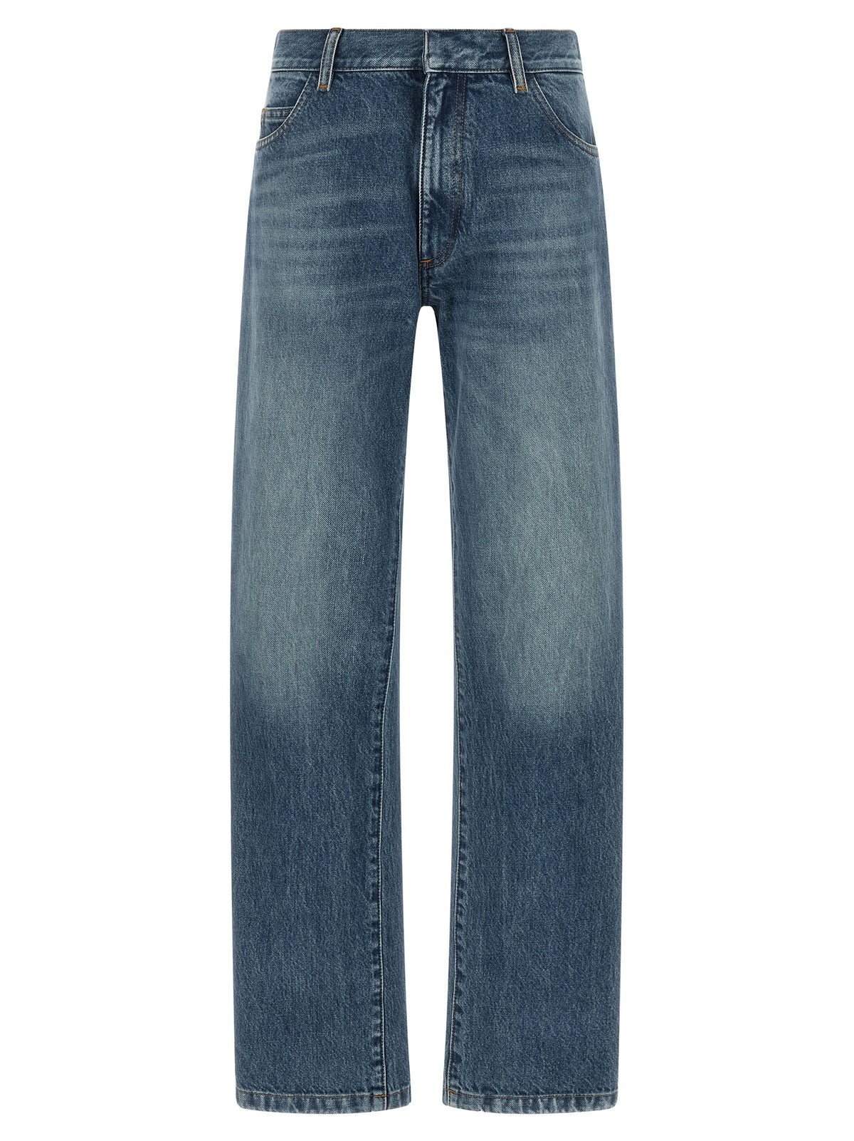 MM6 Maison Margiela Blaue Jeans aus Baumwolle im geraden Schnitt