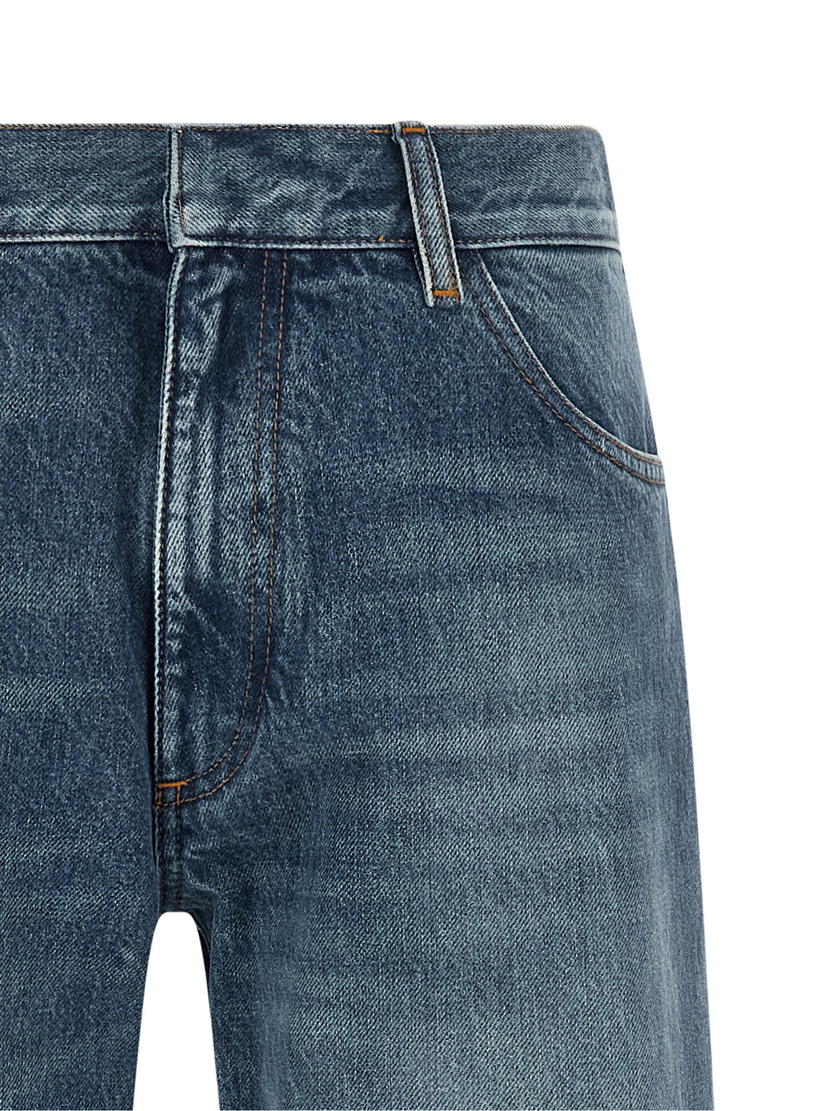 MM6 Maison Margiela Blaue Jeans aus Baumwolle im geraden Schnitt