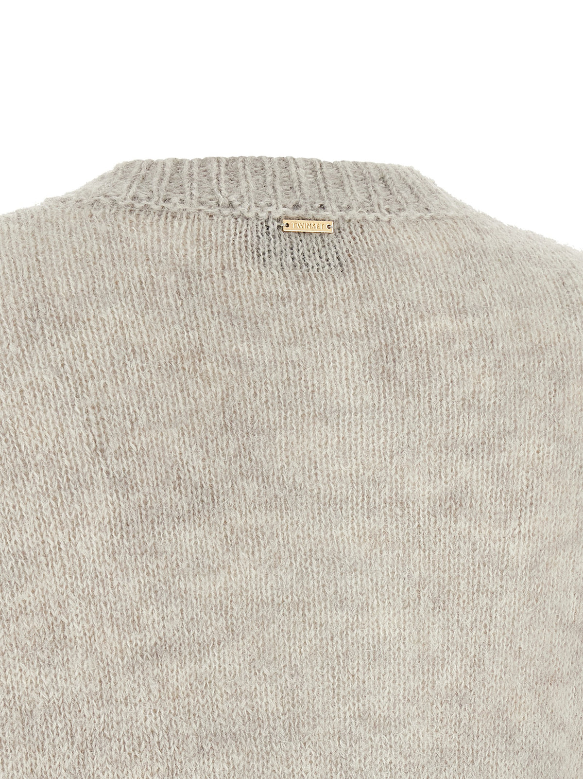 Twinset Grauer Cardigan aus Polyamid