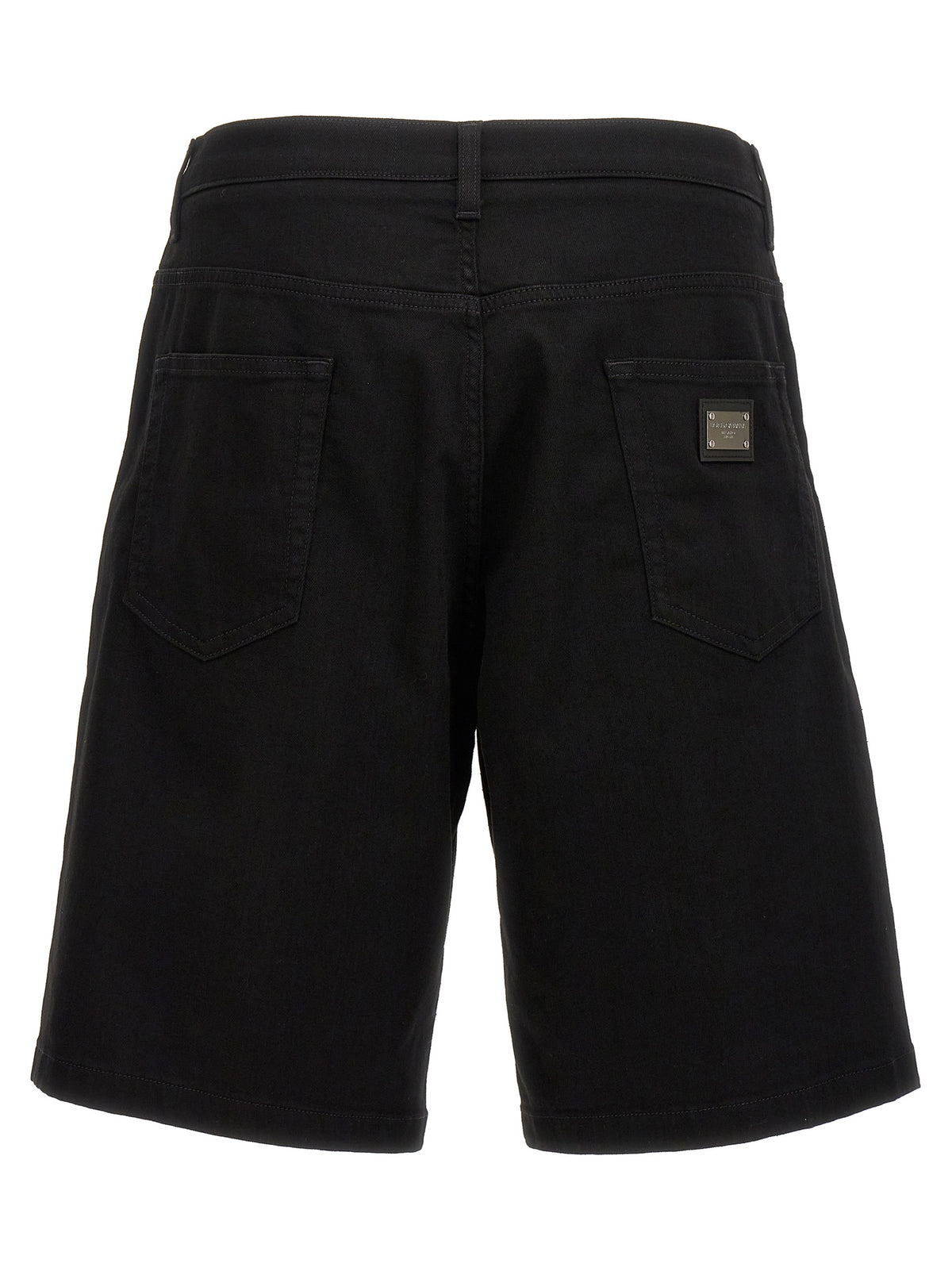 Dolce & Gabbana Schwarze Baumwoll-Bermudashorts