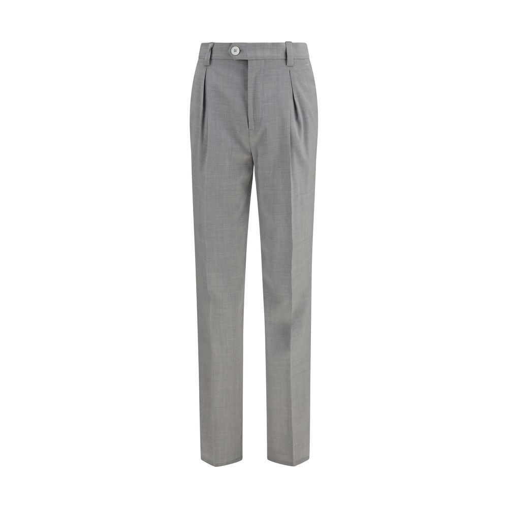 Brunello Cucinelli Graue Hose aus Wolle Ovis Aries