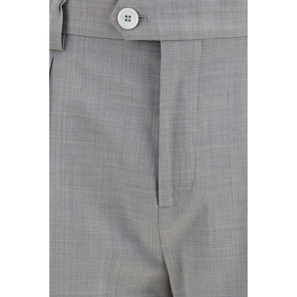Brunello Cucinelli Graue Hose aus Wolle Ovis Aries