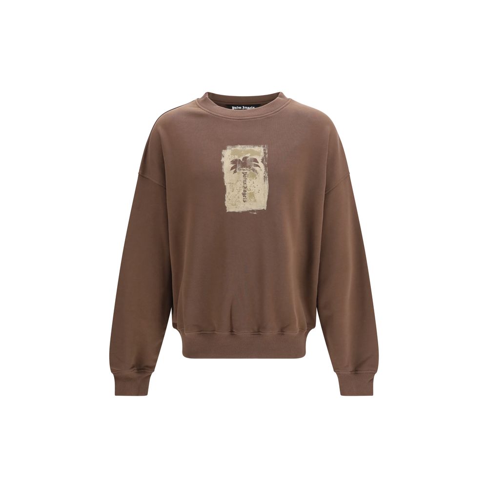 Palm Angels Brauner Baumwoll-Sweatshirt