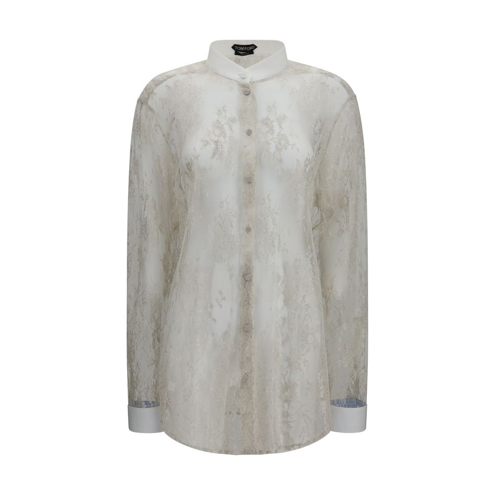 Tom Ford Beige Polyamid-Bluse