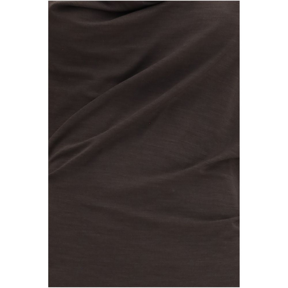 Brunello Cucinelli Braunes Wollkleid Oves Aries Casual