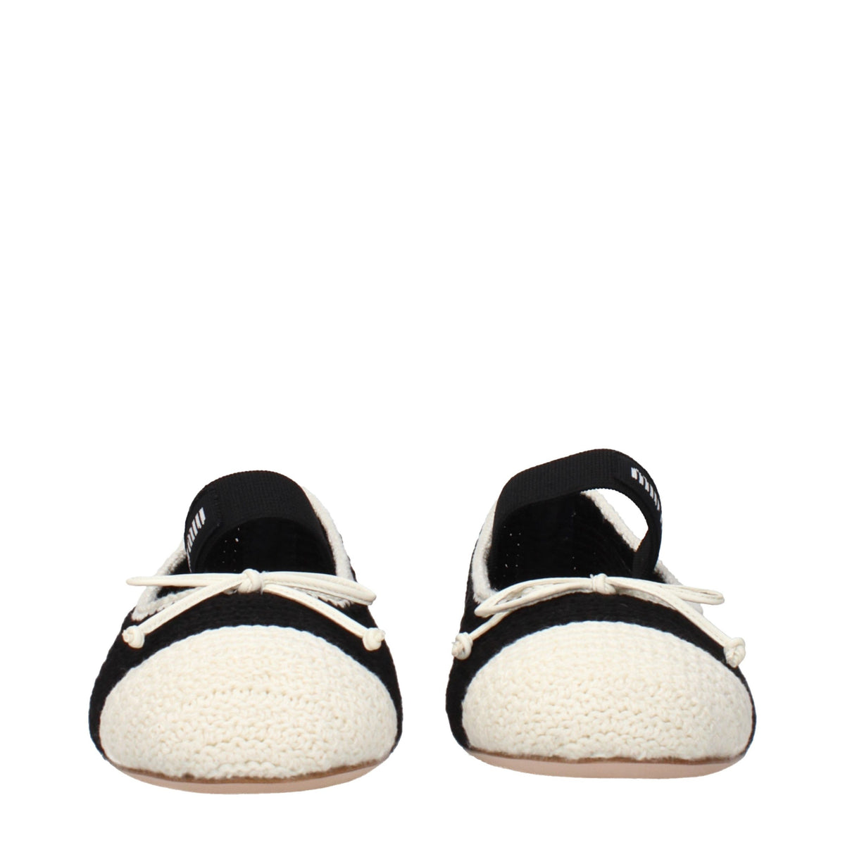 Miu Miu Schwarze Ballerinas aus Stoff