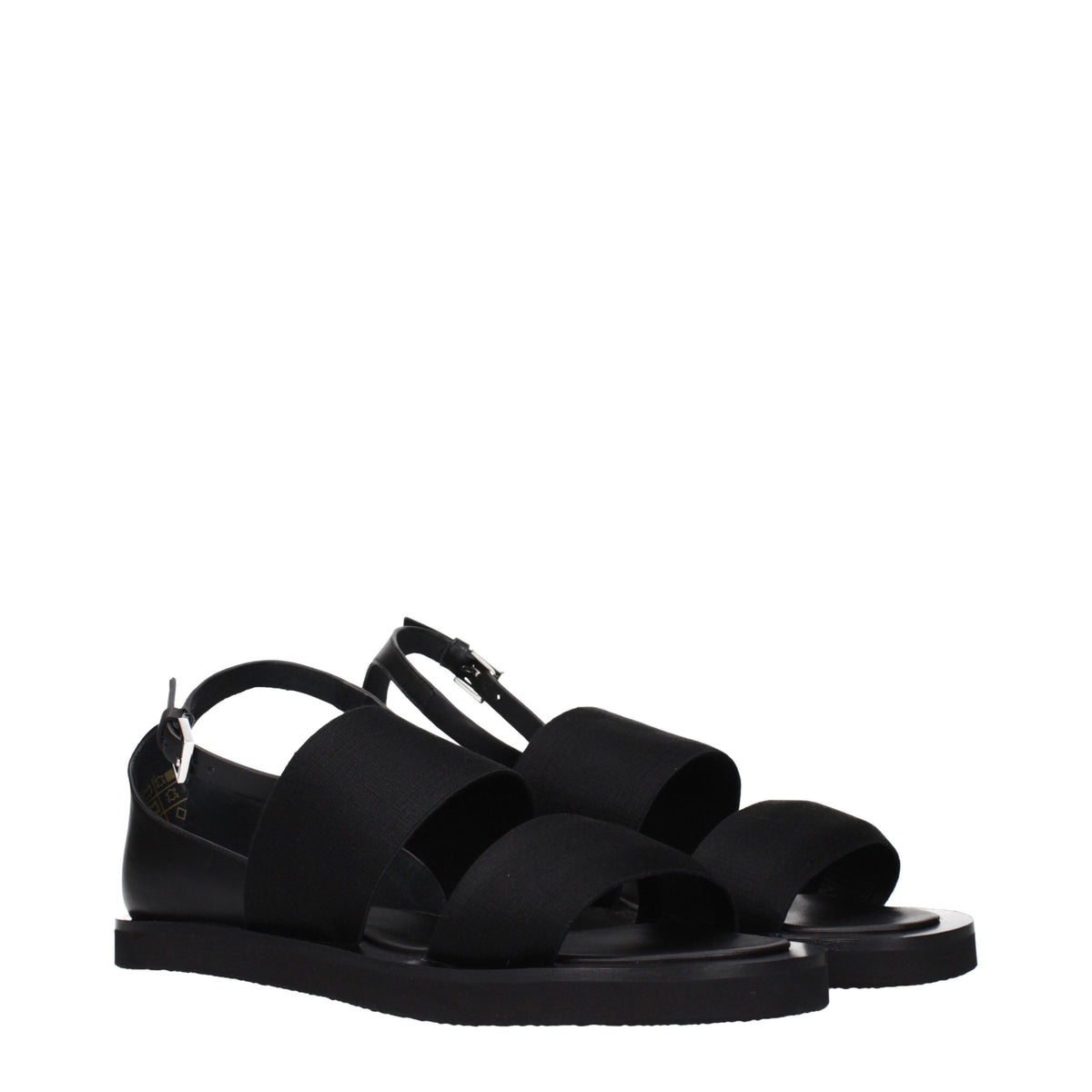 Max Mara Schwarze Sandalen aus Stoff