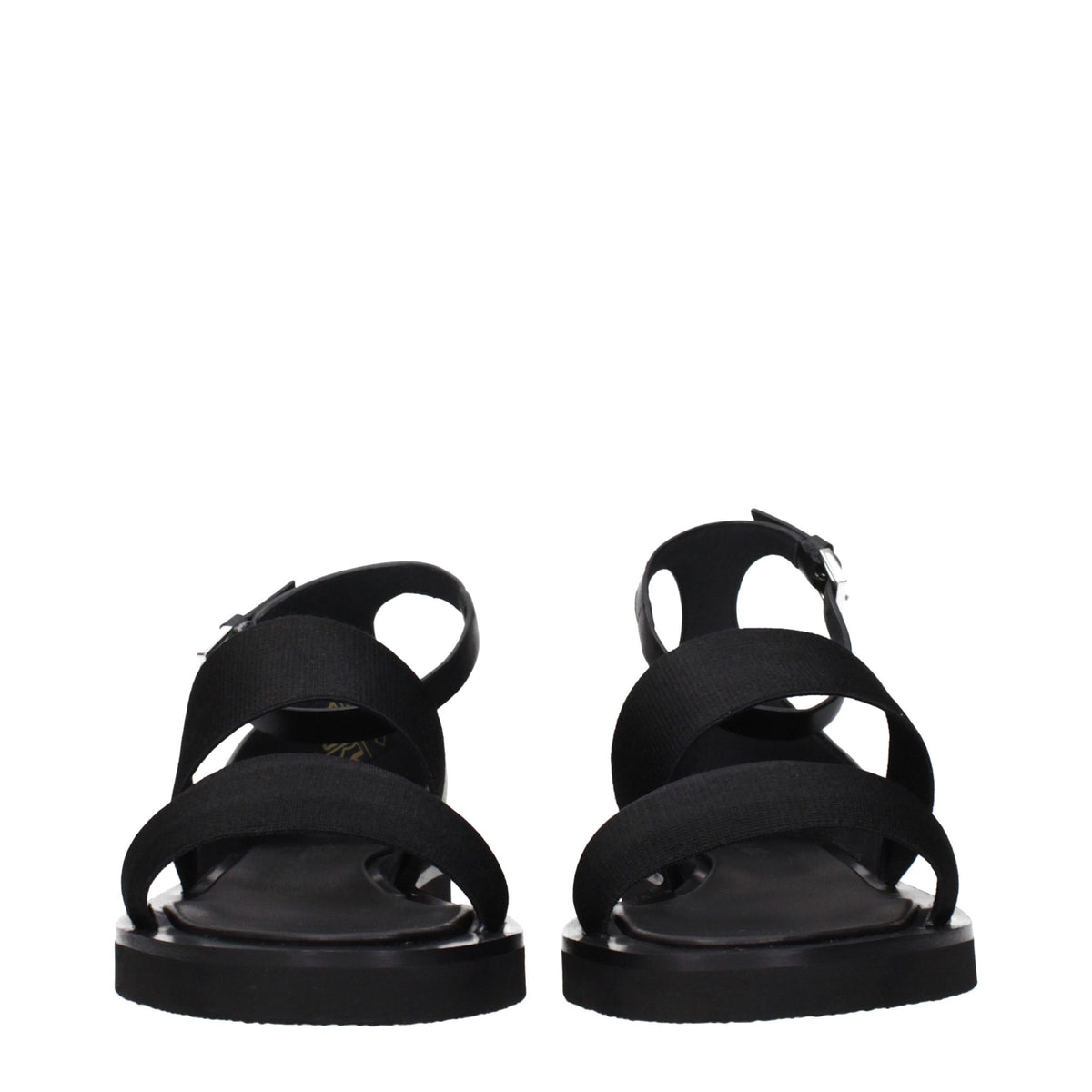 Max Mara Schwarze Sandalen aus Stoff