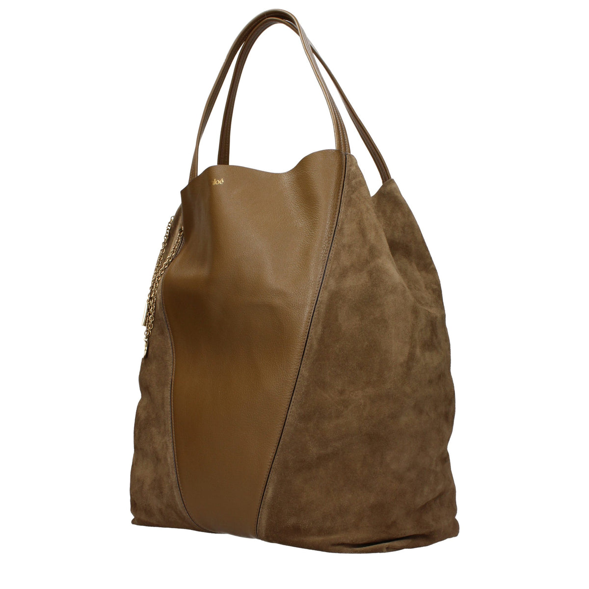 Chloé Braune Leder Schultertasche