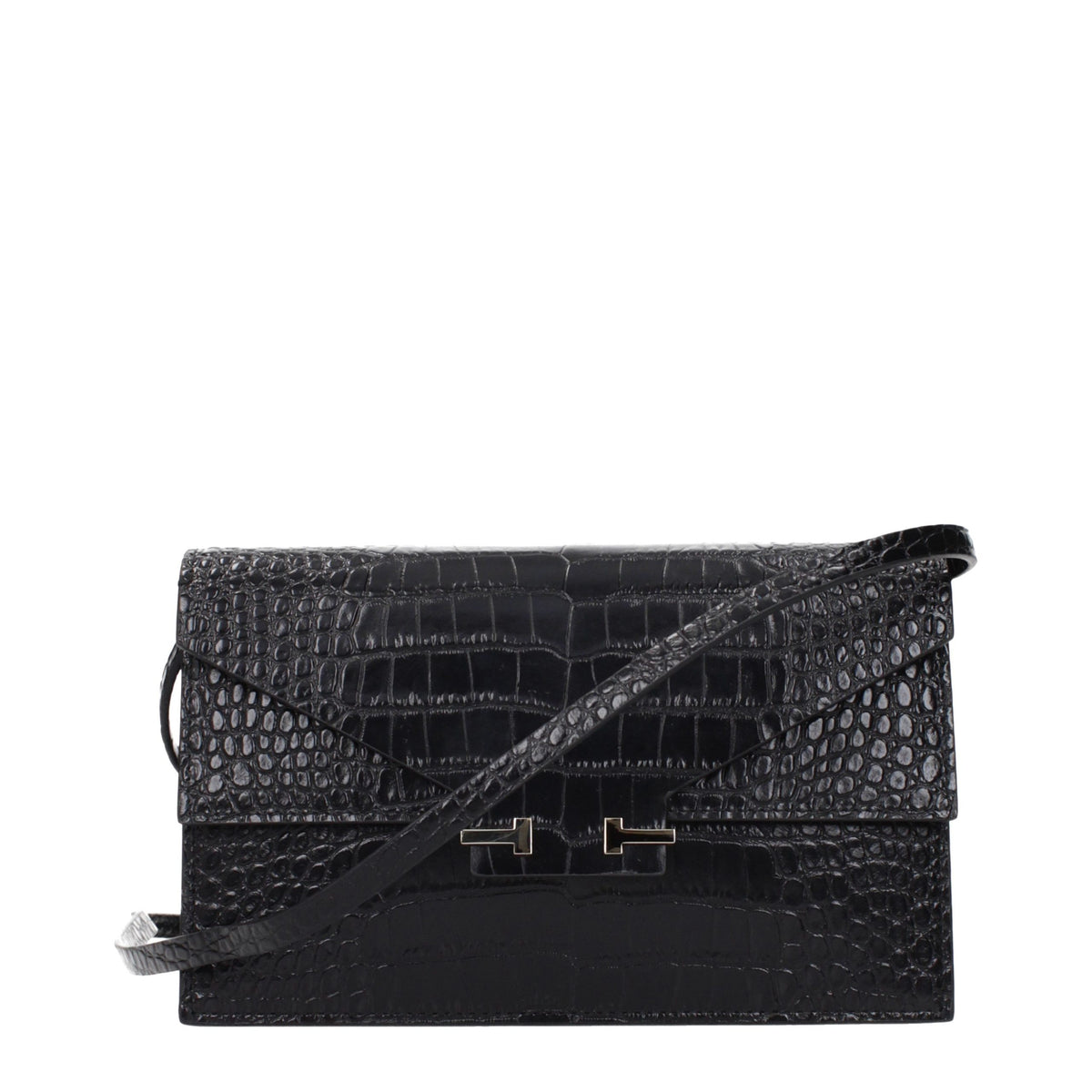 Tom Ford Schwarze Leder-Clutch