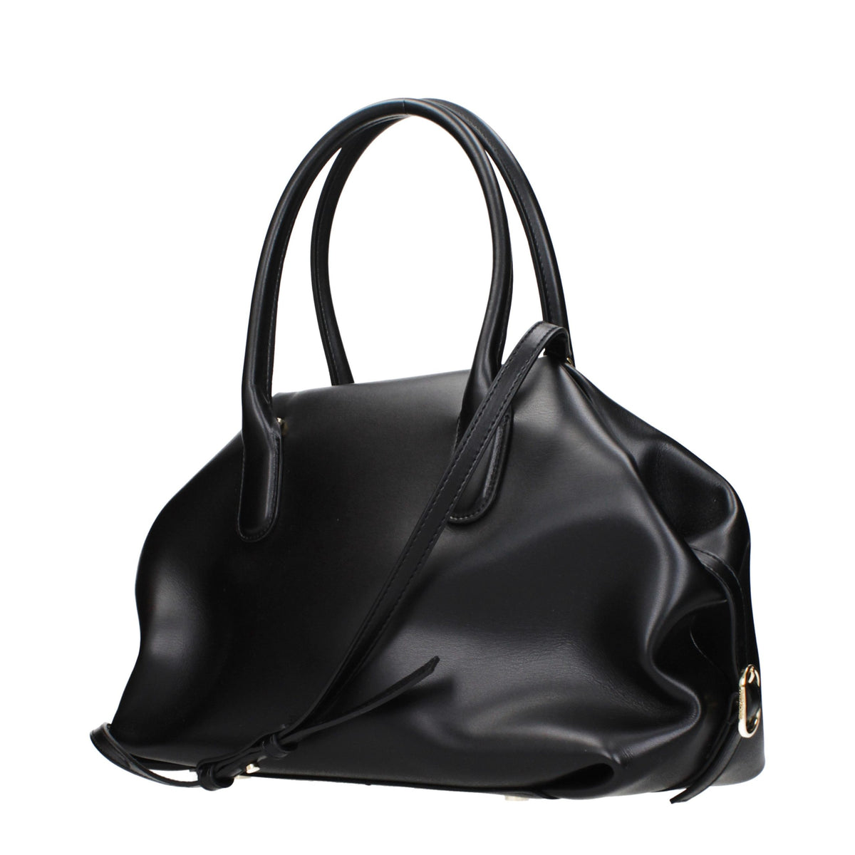 THEMOIRè Schwarze Lederhandtasche