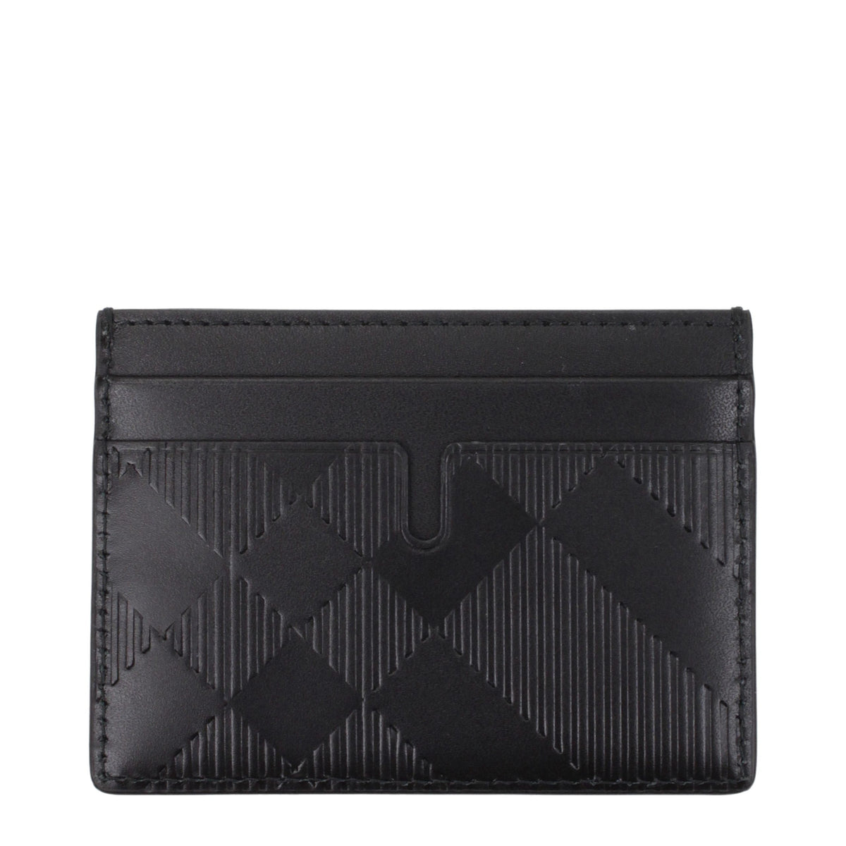 Burberry Schwarzer Kartenhalter aus Leder