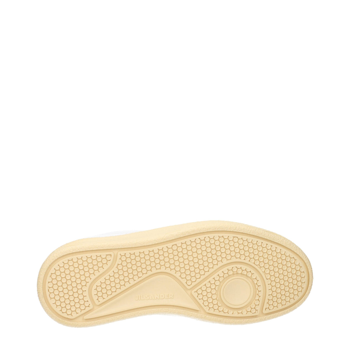 Jil Sander Weiße Low-Top-Sneaker aus Leder