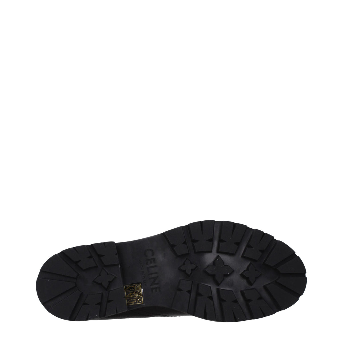 Celine Schwarze Leder-Stiefeletten