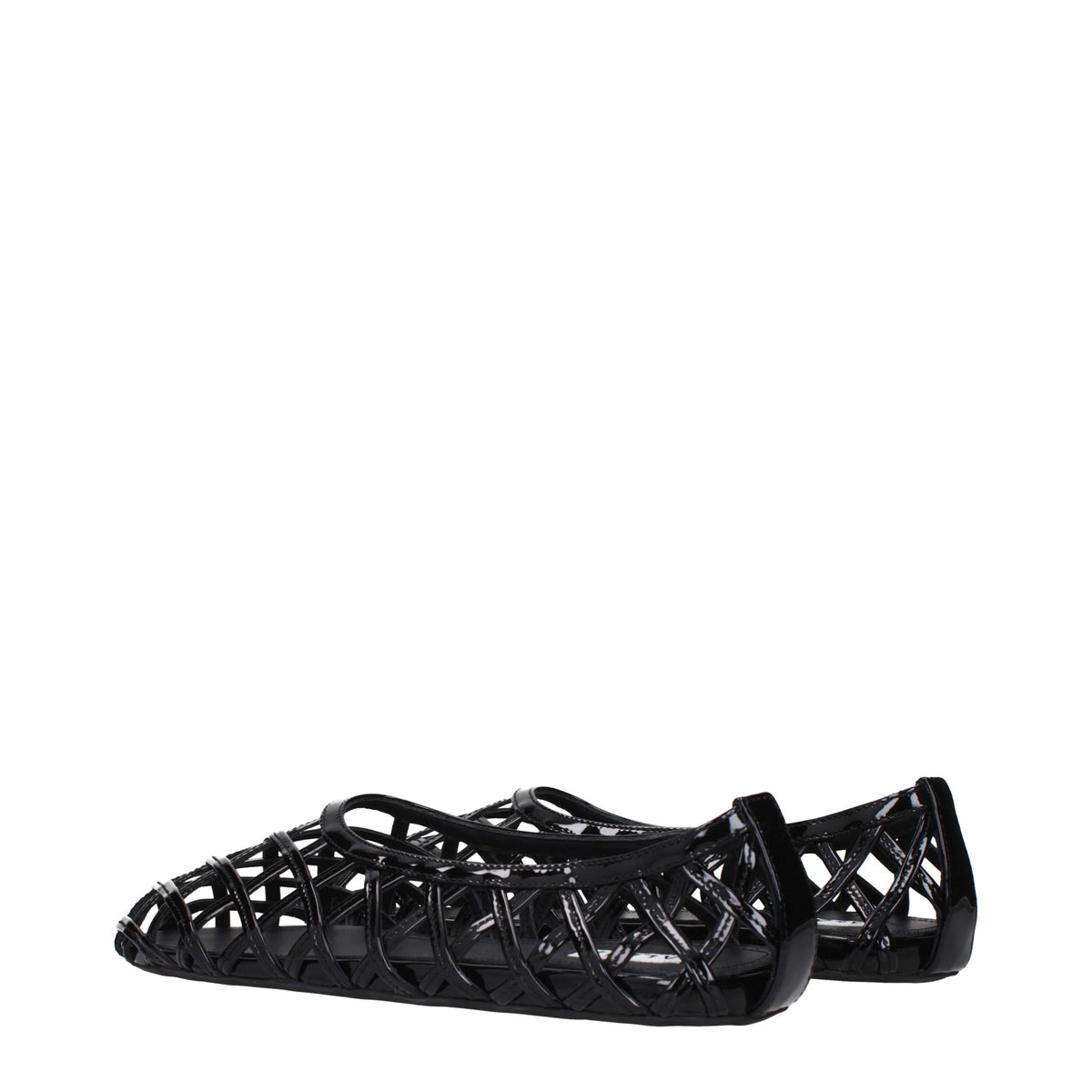 Alaïa Schwarze Ballerinas aus Leder