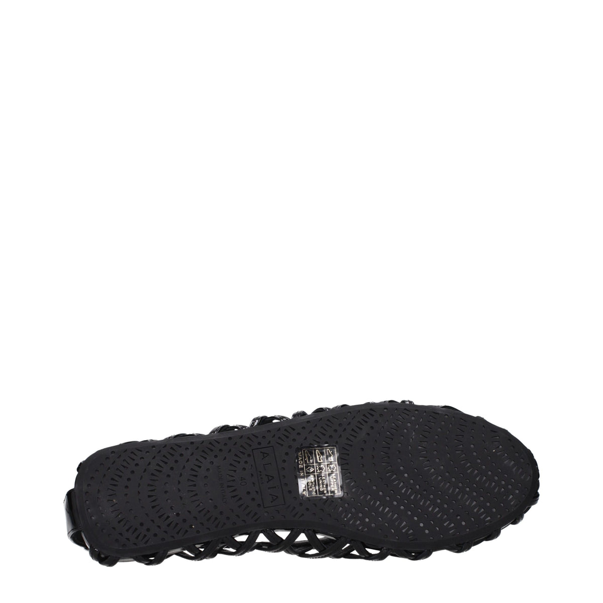 Alaïa Schwarze Ballerinas aus Leder
