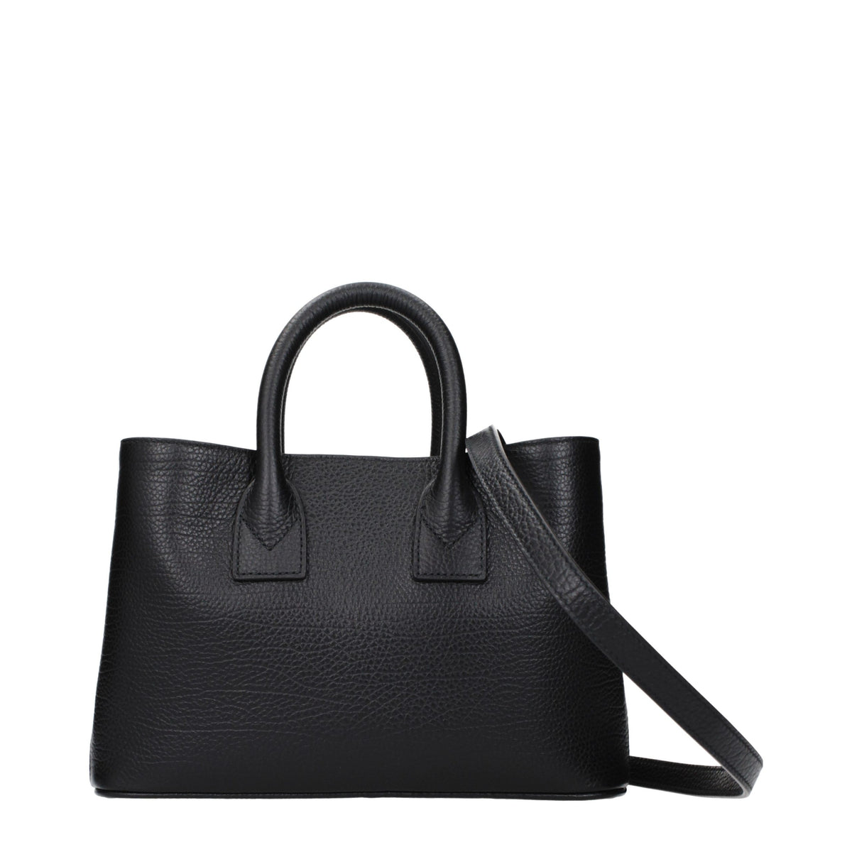 Burberry Schwarze Lederhandtasche