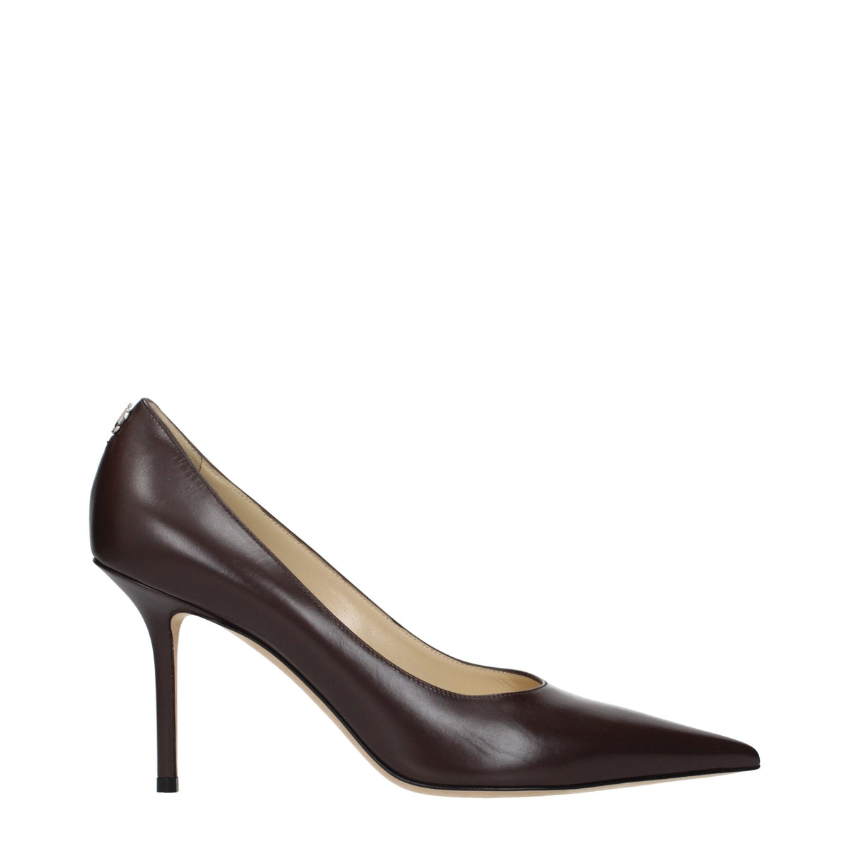 Jimmy Choo Braune Leder Pumps mit hohem Absatz