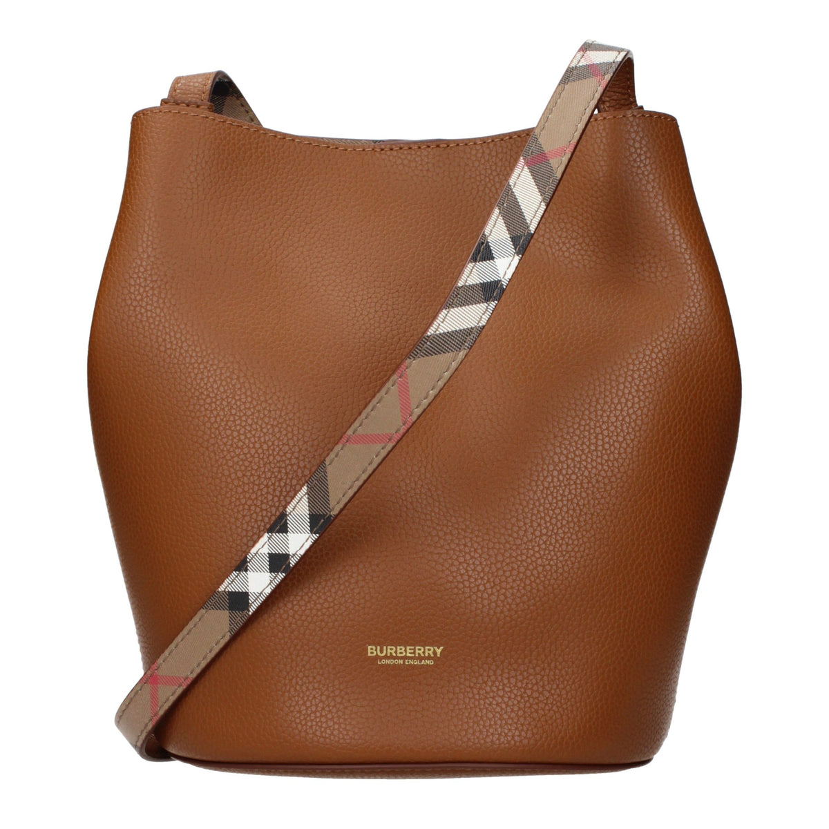 Burberry Braune Leder Umhängetasche