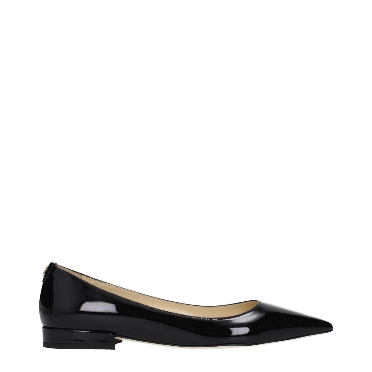 Jimmy Choo Schwarze Leder-Ballerinas