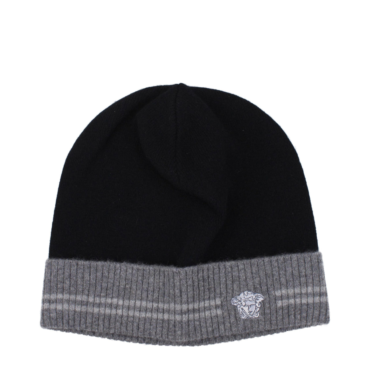 Versace Schwarze Kaschmir-Mütze