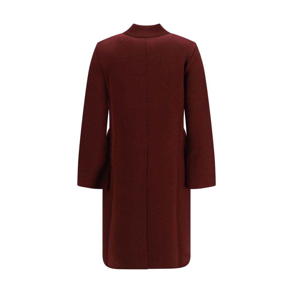 Ella Bordeaux Wollmantel Oves Aries