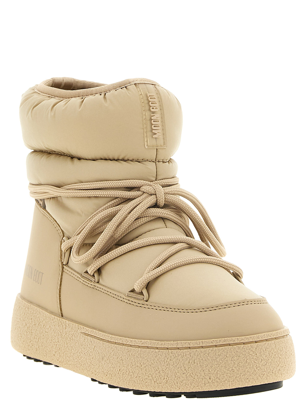 Moon Boot Beige Polyamid-Stiefeletten