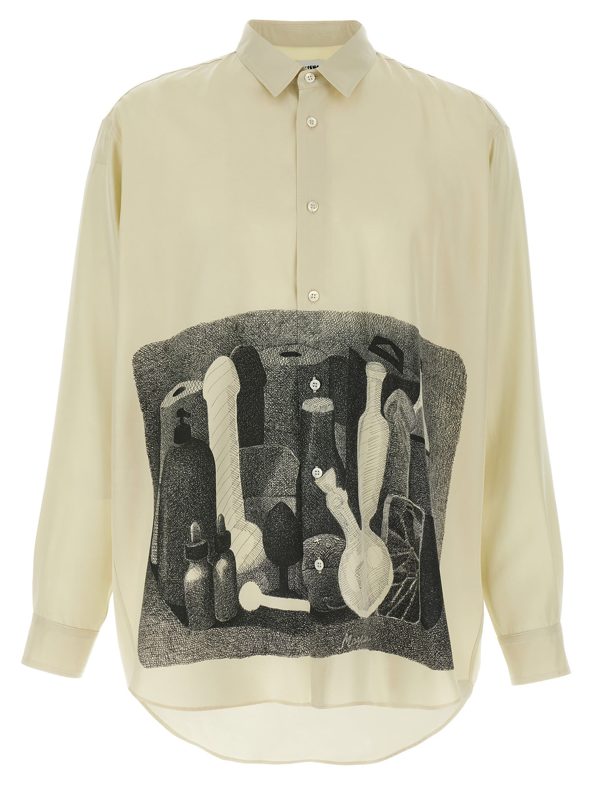Magliano Beige Seidenbluse